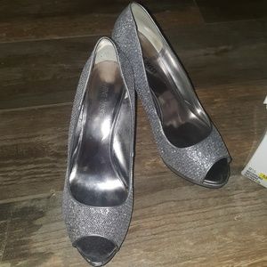 Nine West peeptoe platform heels